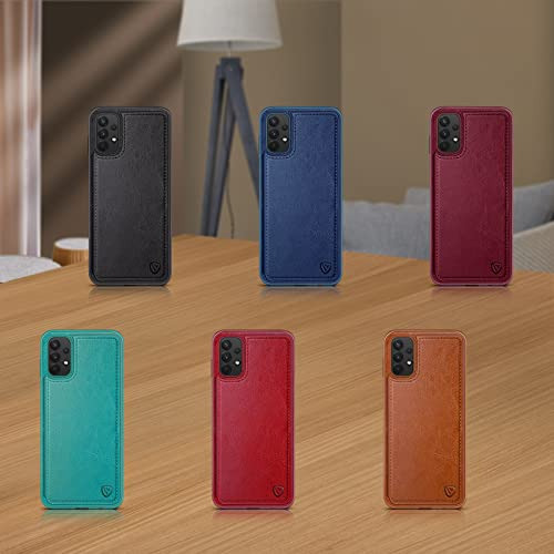 Funda Cartera Para Samsung Galaxy A32 5g Cafe Tenue Pu Piel