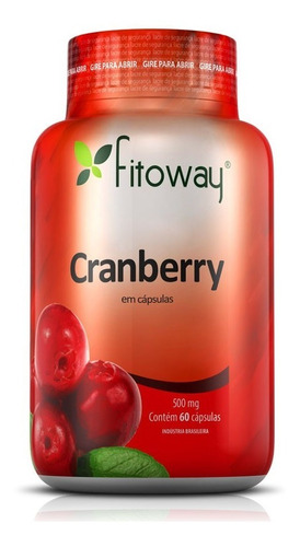 Cranberry Fitoway 500mg - 60 Cápsulas - Fitoway