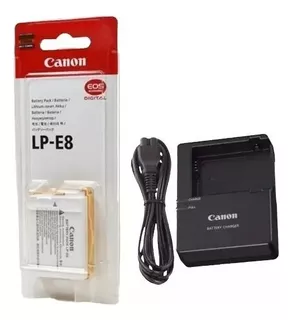 Bat-eria Lp-e8 +carregador P/canon T2i T3i T4i T5i ..novo