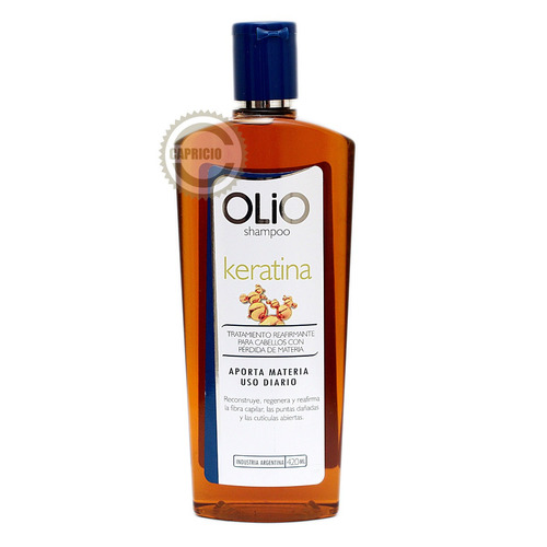 Shampoo Keratina Olio 420 Grs Alisado Liso Sin Formol