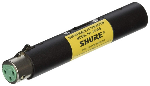 Shure A15as Conmutable Atenuador (15, 20, 25 Db), Pases Phan