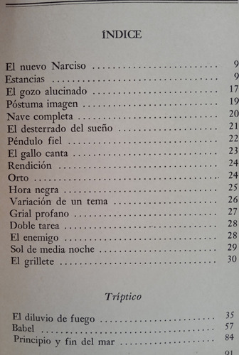 El Nuevo Narciso Y Otros Poemas. (Usado)
