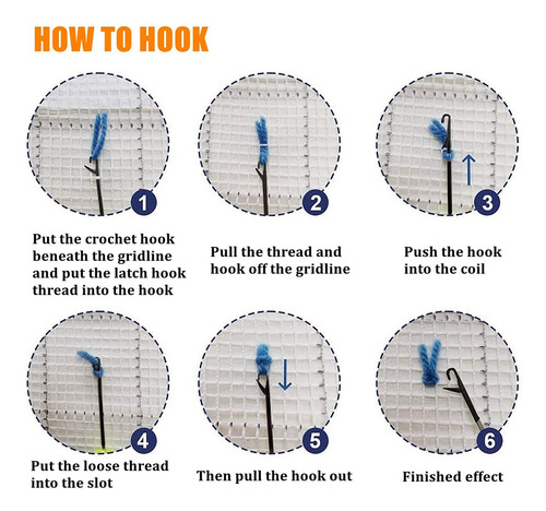 Kits De Alfombras Queenly-latch Hook Para Tejer A Ganchillo