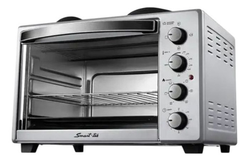 Horno Eléctrico Con Anafe Smart-tek Eo-450a 1600w 45l Plateado