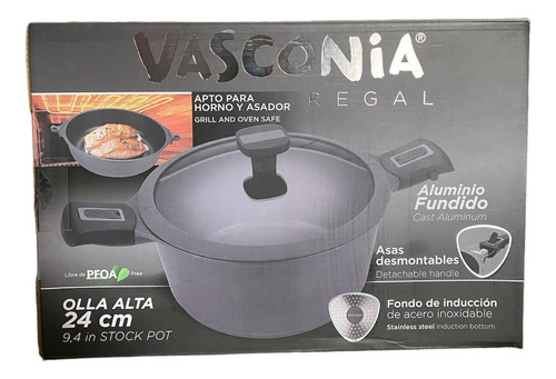 Olla 24 Cm De 4.3 Lts Regal Marca Vasconia