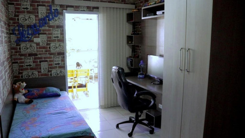 Apartamento Planejado Com Vista Do Mar 3 Dormitórios À Venda, 117 M² Por R$ 485.000 - Tupi - Praia Grande/sp - Ap3495