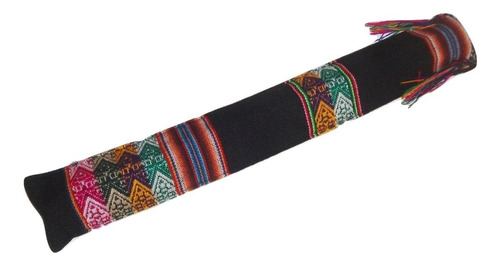 Colorful Standard Size 17  X 2.5  Quena Flute Case Woven Bag