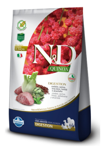 Ração N&d Quinoa Cães Adultos Digestion Cordeiro 10,1kg