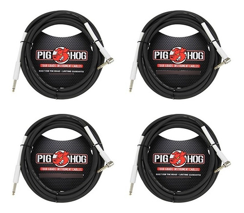 4 Cable Guitarra Bajo Ukulele 3.05m Ph10r Plug 