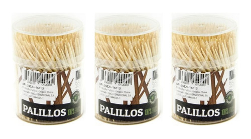 Palillos Para Copetín 100% Bambú X 300u.