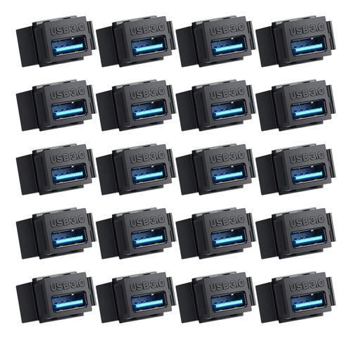 Leifide 20 Pieza Insercion Conector Keystone Usb 3.0 Hembra