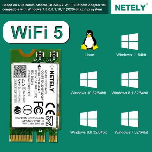 Netely Ieee 802.11ac Wifi 5 Ngff M2 Interface 600mbps Wif...