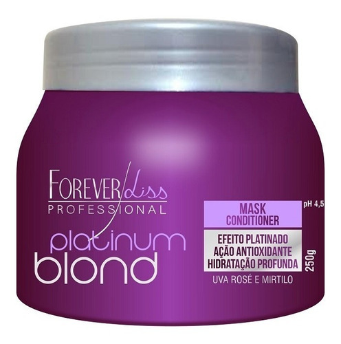 Máscara Forever Liss Matizadora Platinum Blond 250g