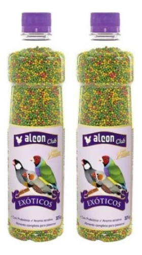 Combo 2 Unidades Ração Alcon Club Exoticos - 325g