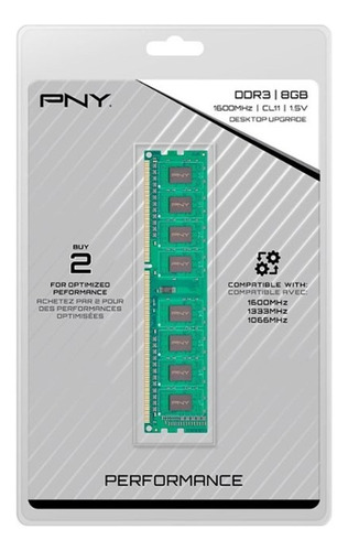 Memoria Udimm Ddr3/8gb 1600mhz