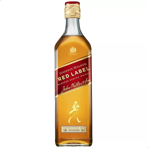 Whisky Johnnie Walker Red Label Etiqueta Roja 1 Litro 