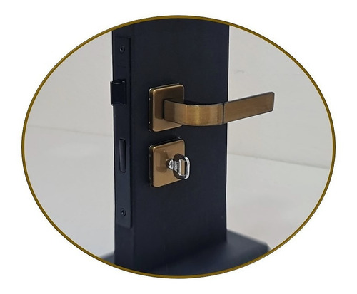 Fechadura Para Porta Banheiro Wc Modena Bronze Mgm