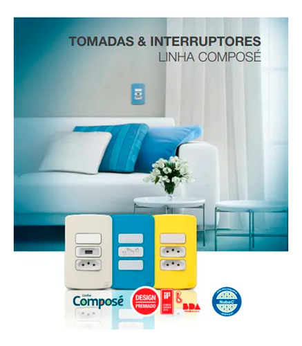 Modulo Interruptor Simples Preto 10a Composé - Weg