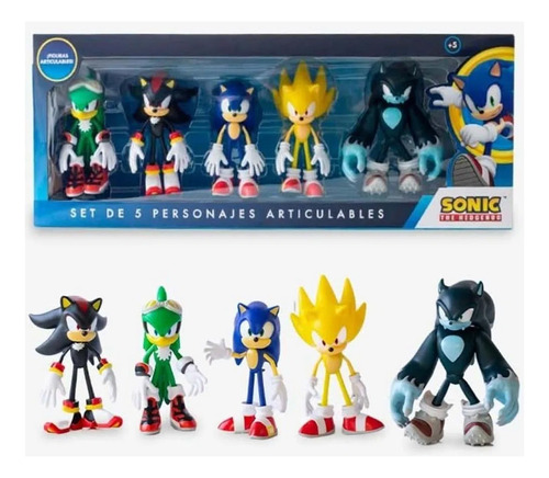 Set De Muñecos Sonic Y Sus Amigos Articulables M5