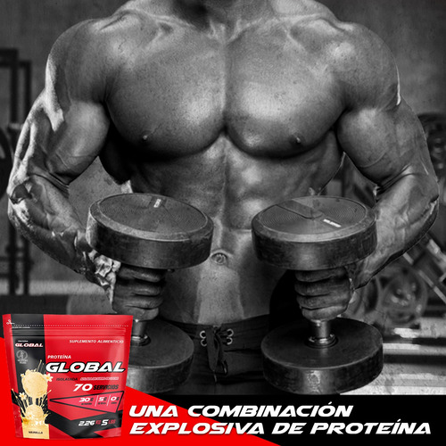 Proteína Isolate Global Protein 2.26kg 5lbs En Bolsa Vainilla