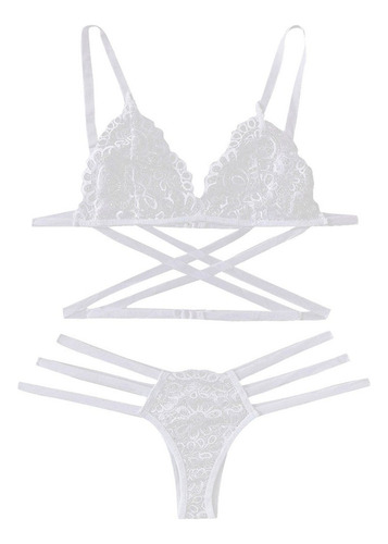 Conjunto De Bragas Y Tanga De Encaje Para Mujer, Bodydoll, R