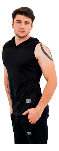 Musculosa Con Capucha Hombre Algodon Fitness - Etnia Sport