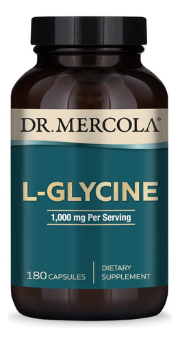 L-glicina 1000 Mg Dr. Mercola 180 Cápsulas