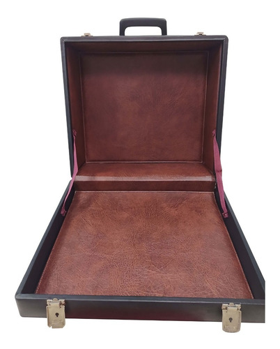 Imagen 1 de 9 de Maletín Caja Con Interior De Cuerina 47x44x22cm Outlet