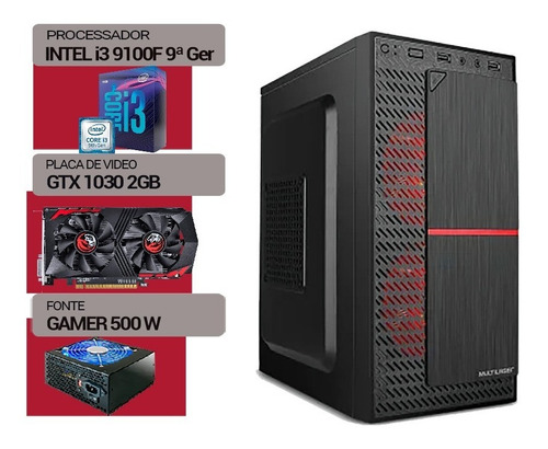 Pc Gamer Intel I3 9100f, Ssd240gb, Gt 1030 2gb, 8gb Ddr4