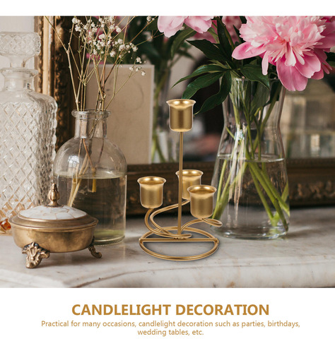 Adhesivos Exquisitos Candelabros Con Soporte De Hierro
