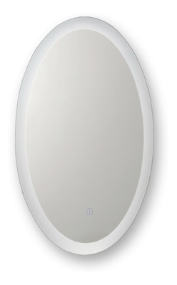 Espejo Moderno Ovalado Touch Con Luz Led 14w Calida 40x60cm