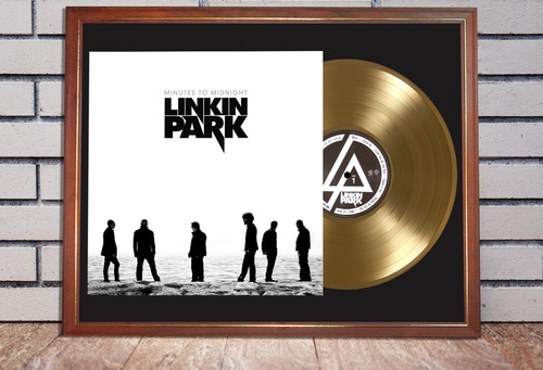 Linkin Park Minutes To Midnight Tapa Lp Y Disco De Oro Estándar