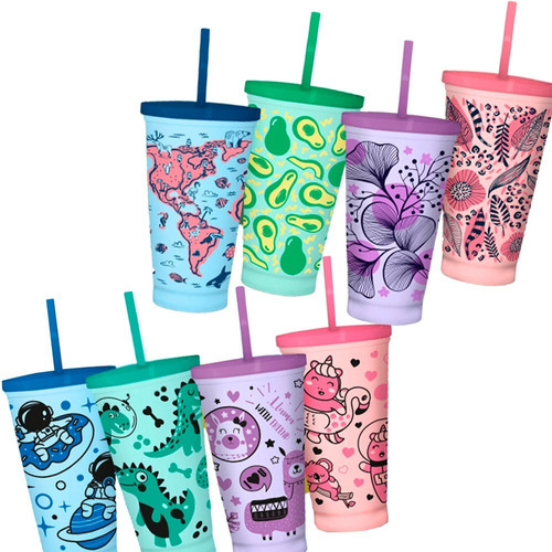 8 Vaso Eco Reutilizable Sorbete Diseño Artentino Adulto Niño