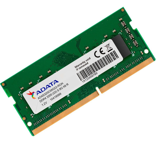 Memoria Ram 8gb Ddr4 3200mhz Adata Laptop