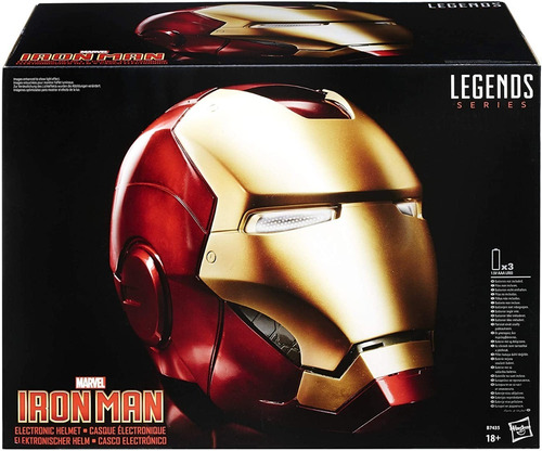 Iron Man Casco Electronico Luz Sonido Marvel Legends B7435 
