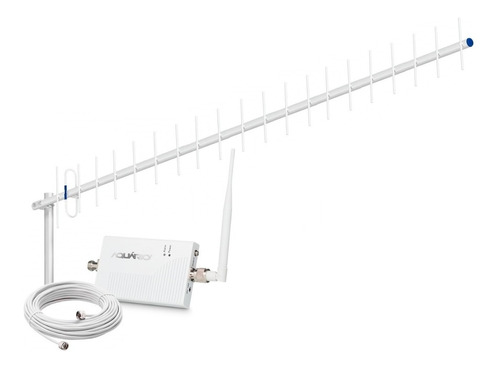 Repetidor Celular Aquário 700mhz Cabo 20m Antena 20dbi 4g 