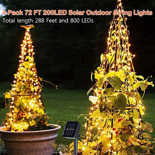22m 200led Al Aire Libre A Prueba De Agua De Luz Solar Led