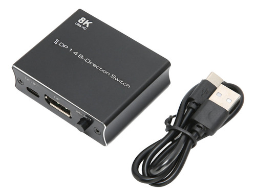 Switch 8k Displayport 1.4 De 2 Vias, 1 Entrada, 2 Saídas Ou
