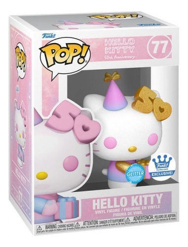 Funko Pop Hello Kitty #77 With Present Funkoshop 50thglitter