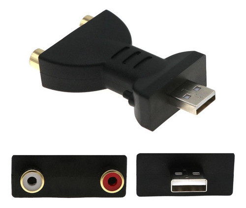 Adaptador Usb A Rca 3 Piezas