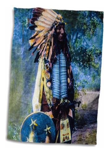 3d Rose Vintage   Lantern  American Indian Sioux Chief ...