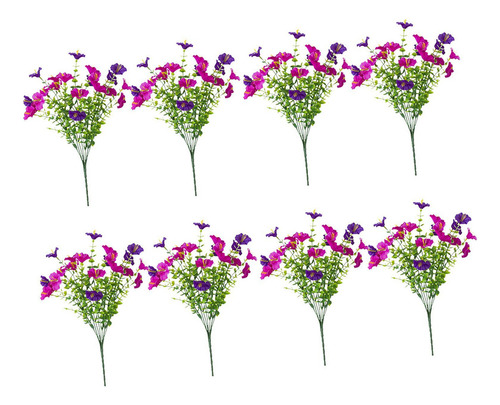 8 Piezas Flores Artificiales Flores Disposición Clima