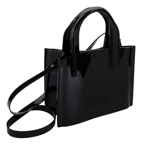 Bolsa Melissa Urban Bag Tote Rosa Moda Feminina 34439 Cor Preto