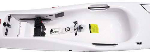 Kayak Surfski De Turismo Epic V6 Performance Hibrido Color Blanco