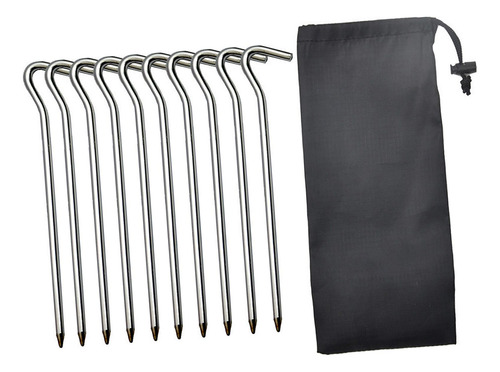 4 X 10pcs Camping Tent Nails Ground Stakes Awning Shelter