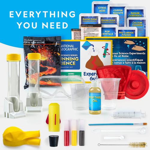 Set De Química National Geographic Mega Science Kit Para Niñ