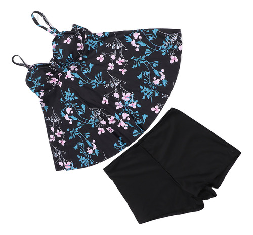 Vestido De Baño Estampado Con Tirantes Finos Elástico L