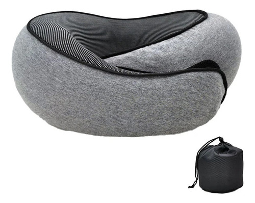 Almofada De Pescoço De Viagem Ajustável Com Suporte De Queix
