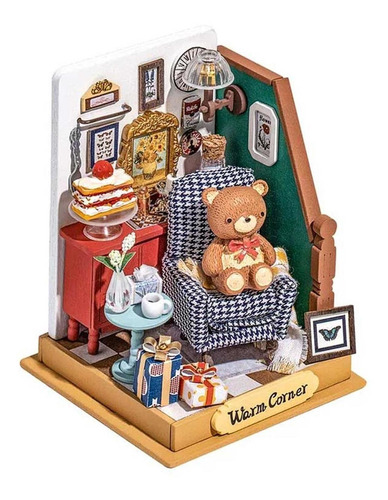 Holiday Living Room Miniatura Armable Robotime Ds028