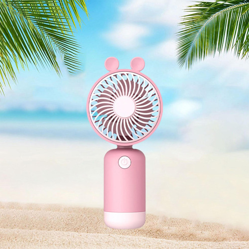 2 Mini Ventilador Portátil Usb De Dibujos Animados,